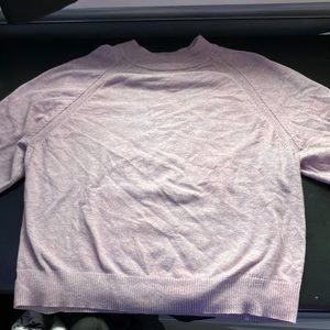 light purple high necked sweater